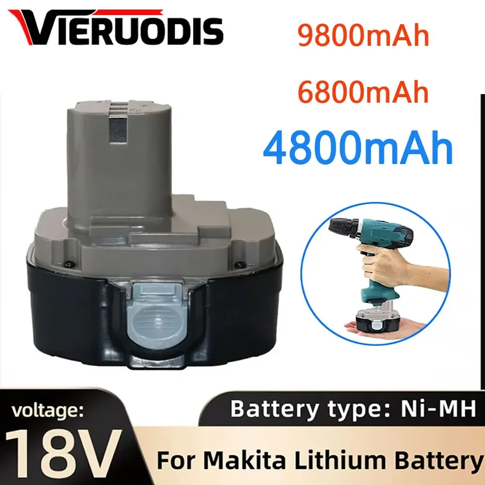 

For Makita PA18 Replace battery 18V 4000mAh Ni-MH With PA18 1822 1823 1834 1835 192827-3 192829-9 193159-1 193140-2 Rechargable