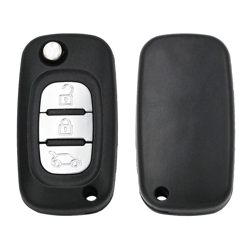 3 Buttons Folding Flip Remote Key Fob 433MHz with ID46 PCF7961 Chip for Renault Fluence Megane 3 Scenic 3