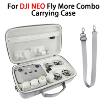 For Dji NEO RC N3 Case, Large Capacity Portable PU Leather Storage Bag forDji NEO Fly More Combo Drone RC N3 Controller Kit