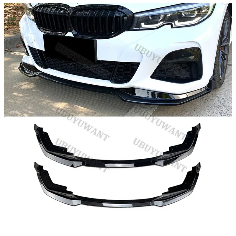 2019 To 2023 For For BMW 3 Series G20 G28 G21 M-Pack Car Front Spoiler Stable Car Front Bumper Lip Anti Scratch Decorative Kit