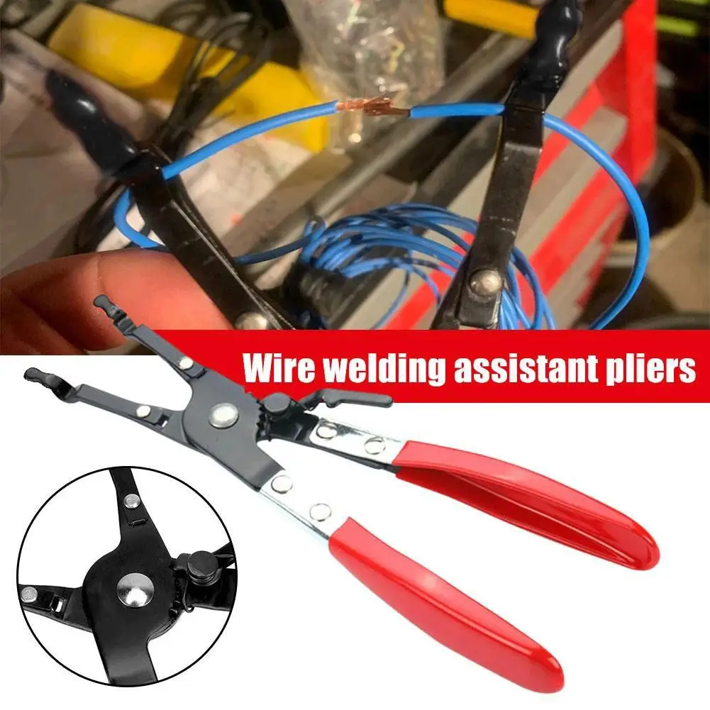 Universal Soldering Plier Car Vehicle Soldering Aid Pliers Metal Wire Welding Clamp Hold 2 Wires Auto Maintenance Repair Tools