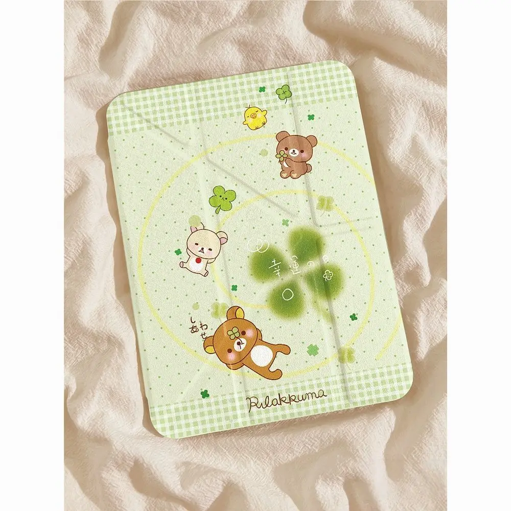 

Lucky Grass Easy Bear Case For iPad Air 11 Case 10th 11th A16 9th Cover iPad Pro 11 4 5 10.9in 12.9 M2 M3 M4 Mini7 Pencil Holder