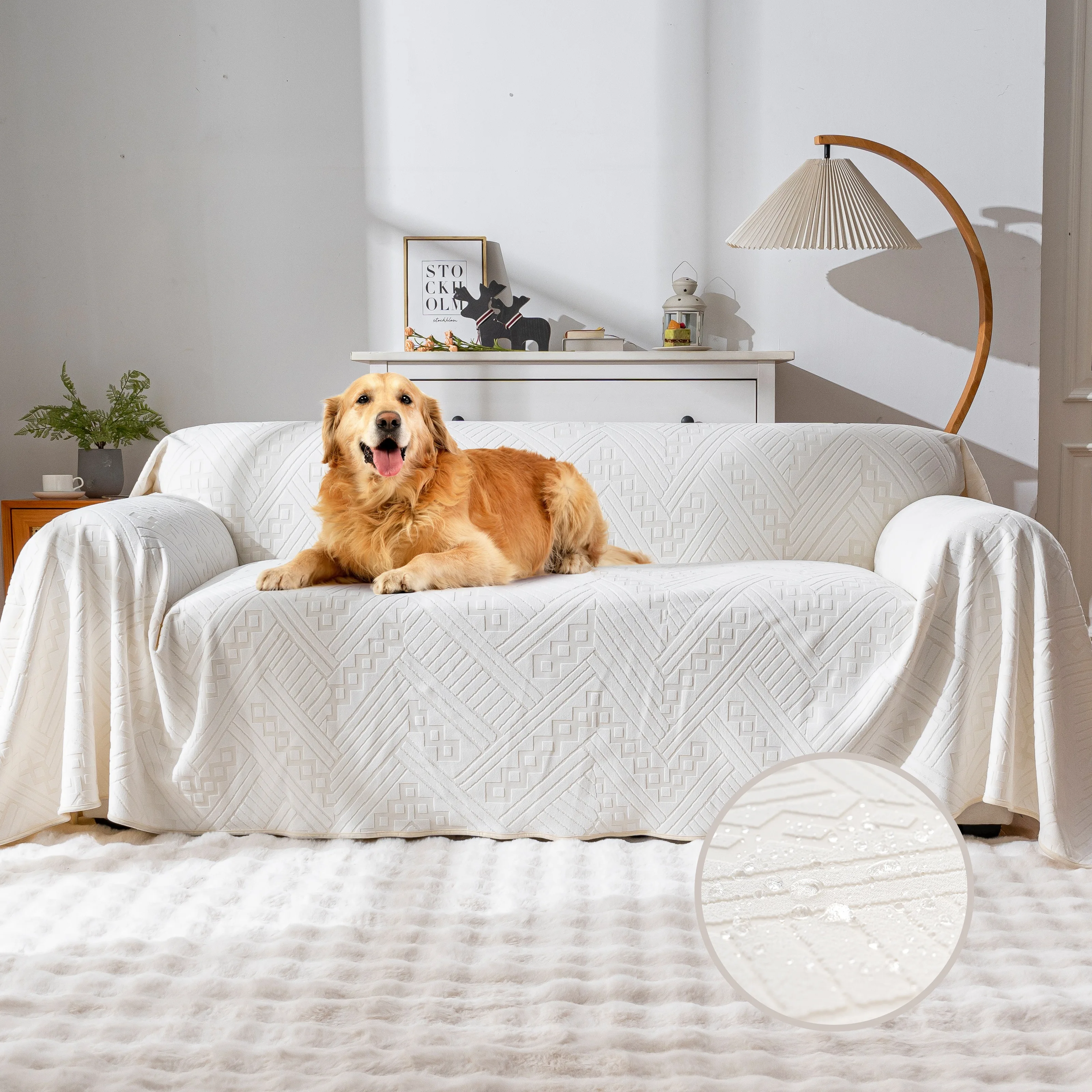 

Waterproof sofa cover French simple high-end sofa cushion summer new summer sofa towel cover sofa cover
