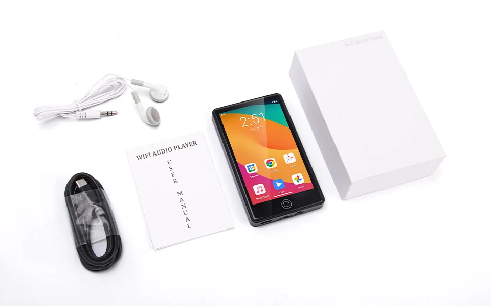 UNIWA MP004 MP4 Player Android 14 with Bluetooth and WiFi 4 ” 4+64GB 2000mAh MP3 MP4 Players Whatsapp YouTube Unable To Use Sim