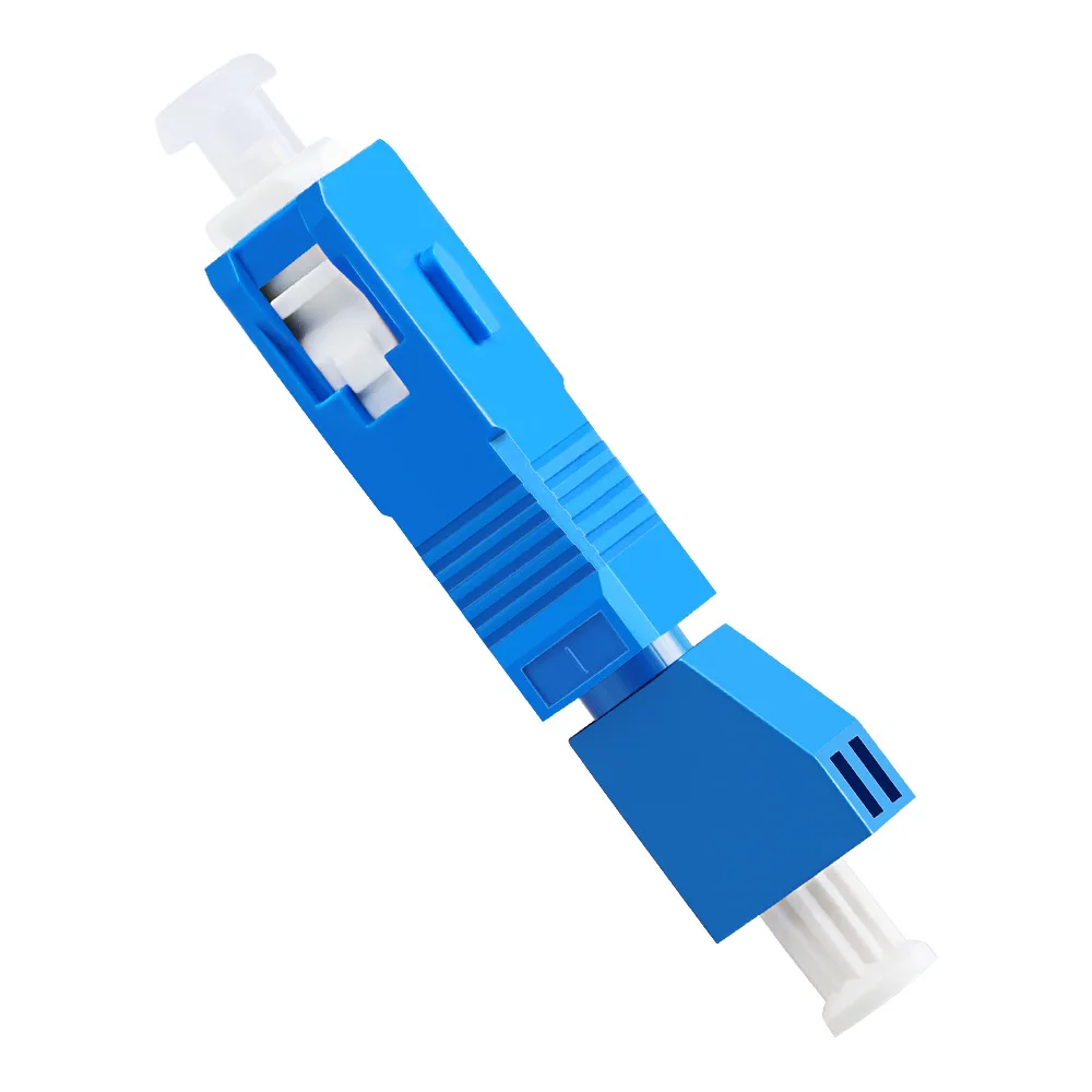 SC Male to LC Female Fiber Optic Adapter SC‑LC Flange Connector for Optical Power Meter Red Light Pen