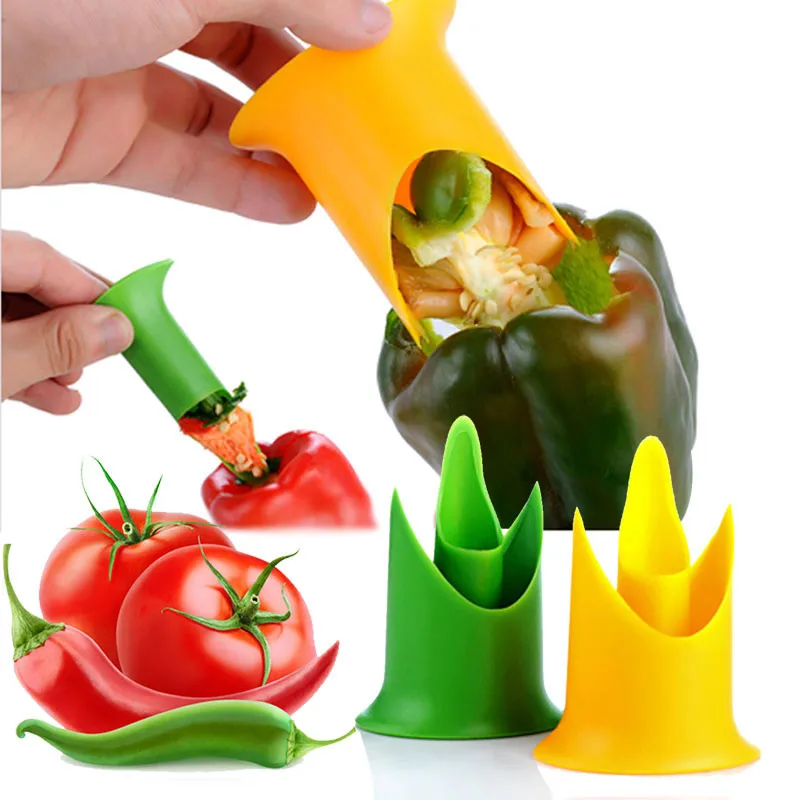 

Y117 Nordic Creative 2pcs/set Kitchen gadgets chili tomato corers fruit & vegetable pepper corer home cooking Tools