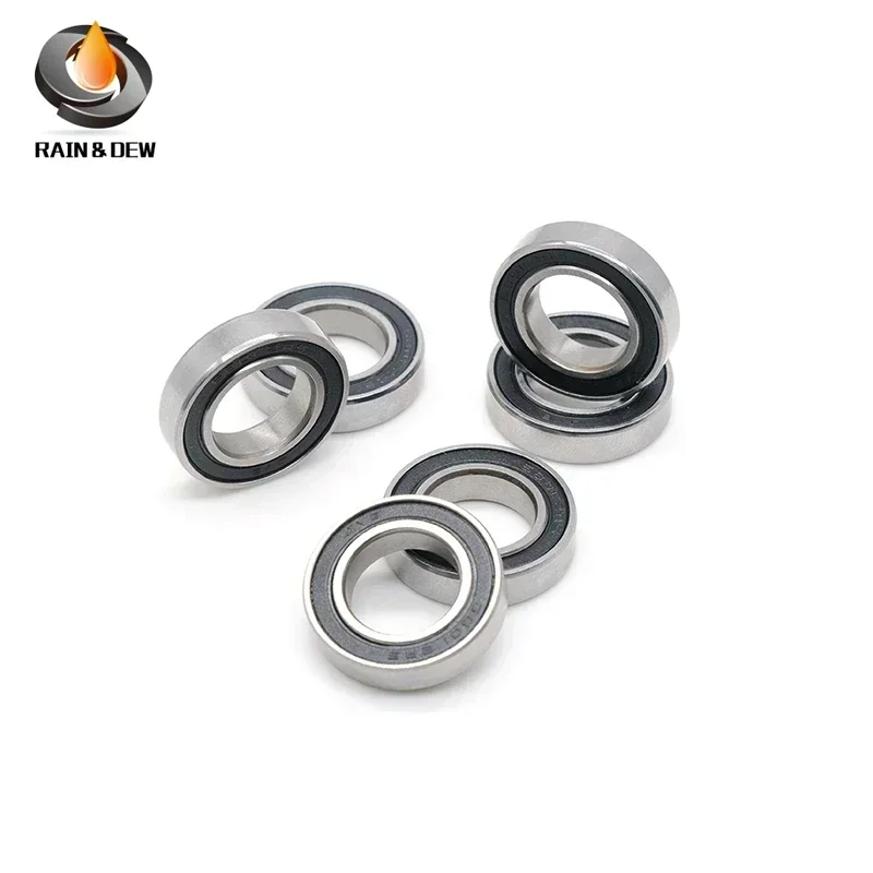 10PCS 6801 2RS Ball Bearings 12x21x5 mm ABEC-7 Metric Thin Section 6801 RS Bearing 6801RS