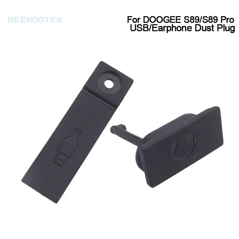 New Original DOOGEE S89 S89 Pro USB Rubber Dust Plug Cell Phone Earphone Dust Plug Accessories For DOOGEE S89 Pro Smart Phone