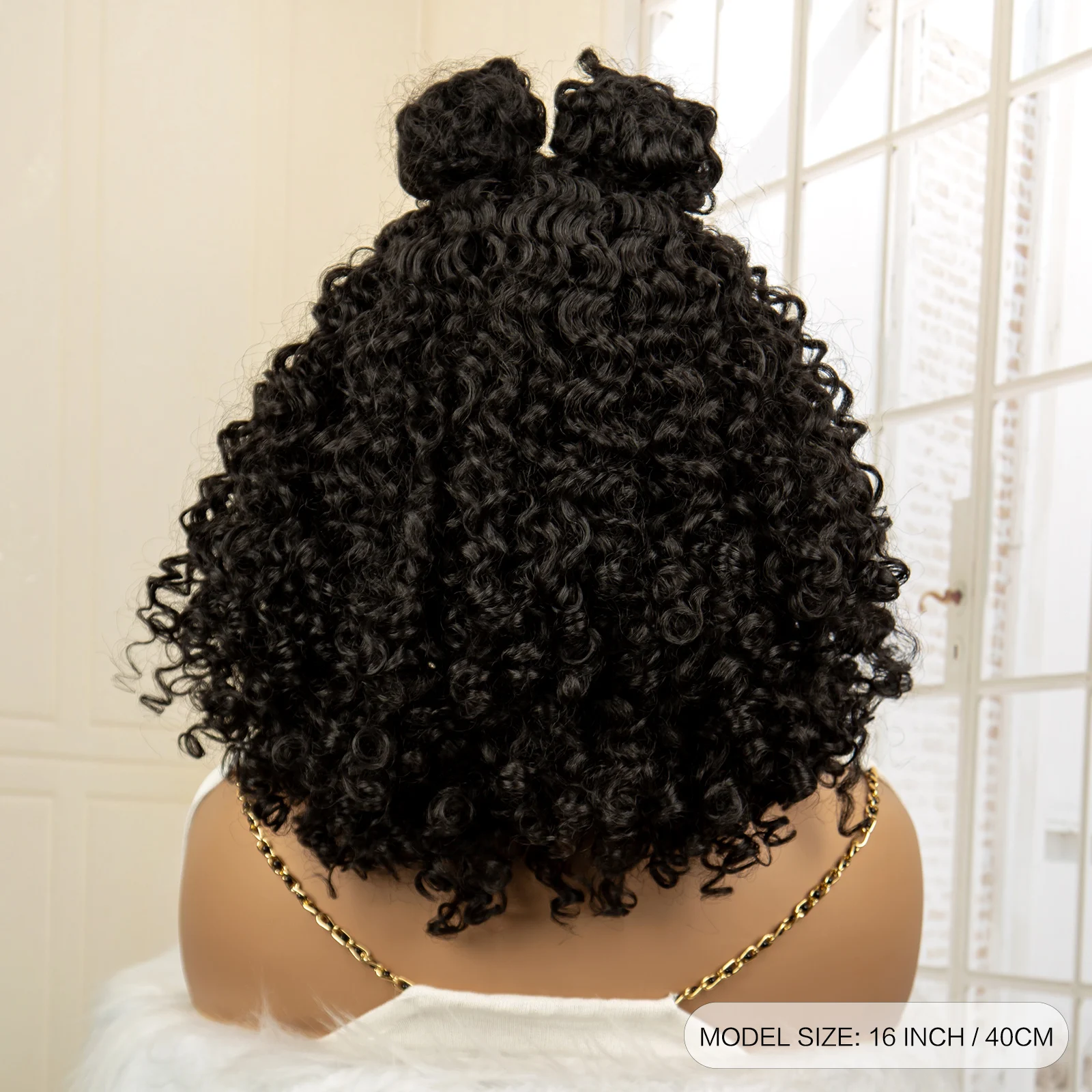 13X4 Lace Frontal Synthetic Braided Wigs for Black Women Braid Wig with Baby Hair 16inches Afro Curly Bob Wigs Braided Wig