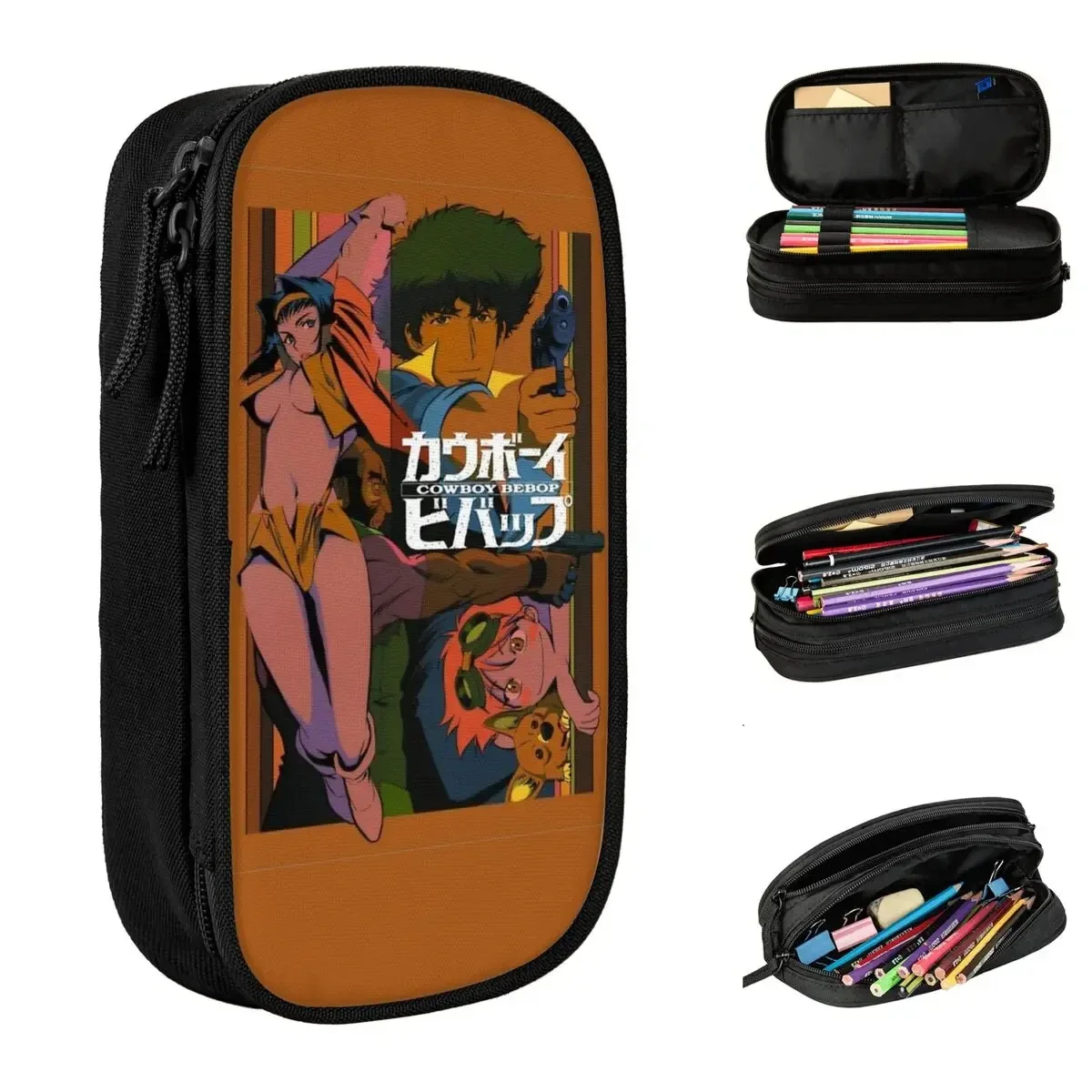 

Cowboy Bebop Spike Spiegel Merch Pen Box Large Capacity School Accessories Pen Case Suprise Gift