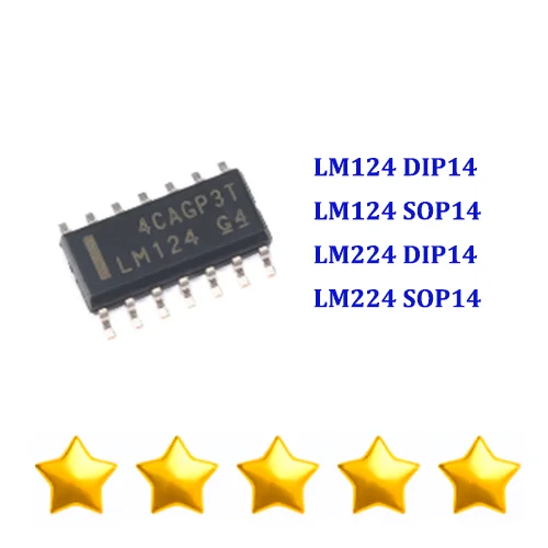 10PCS LM124 DIP14 LM124 SOP14 LM224 DIP14 LM224 SOP14 100% New Original Linear Comparator