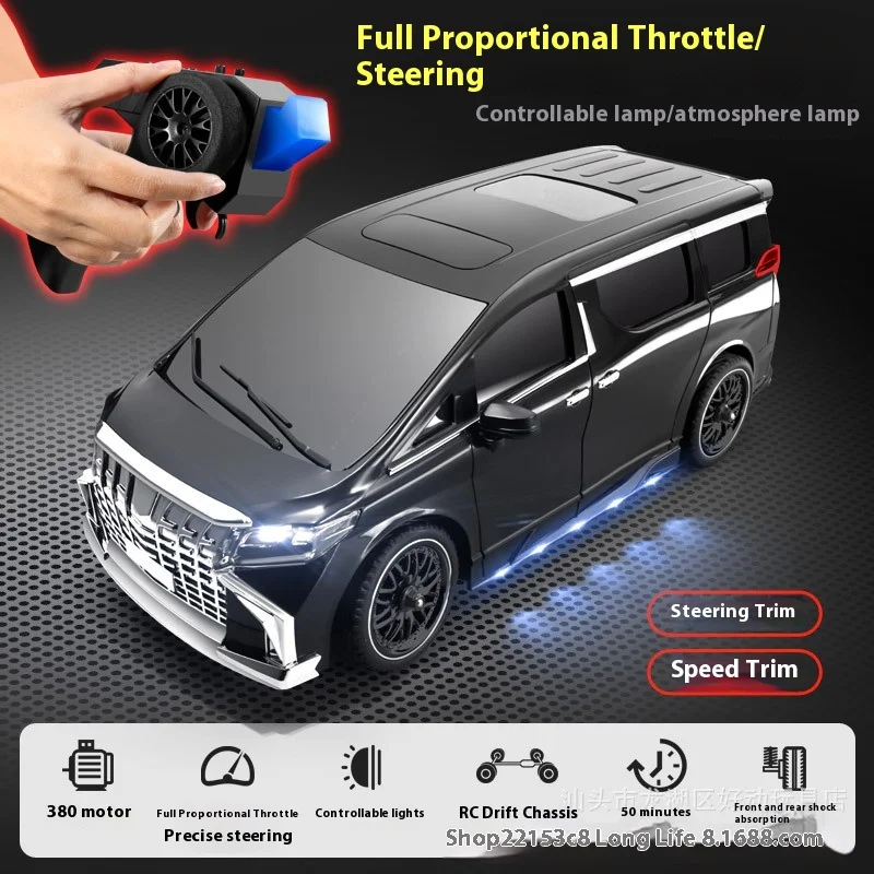 Alpha Mpv Mn Model 68 Rc Drift Car Rv 1:16 Full Proportion High Speed Professional Modified Rear-Drive 20km/H Toys For Children