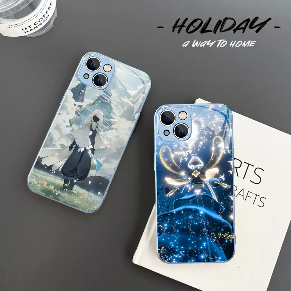 S-Sky C-Children of the L-Light Phone Case Tempered Glass For iphone 14 13 12 11 Pro Mini XS MAX 14Plus X XS XR Fundas