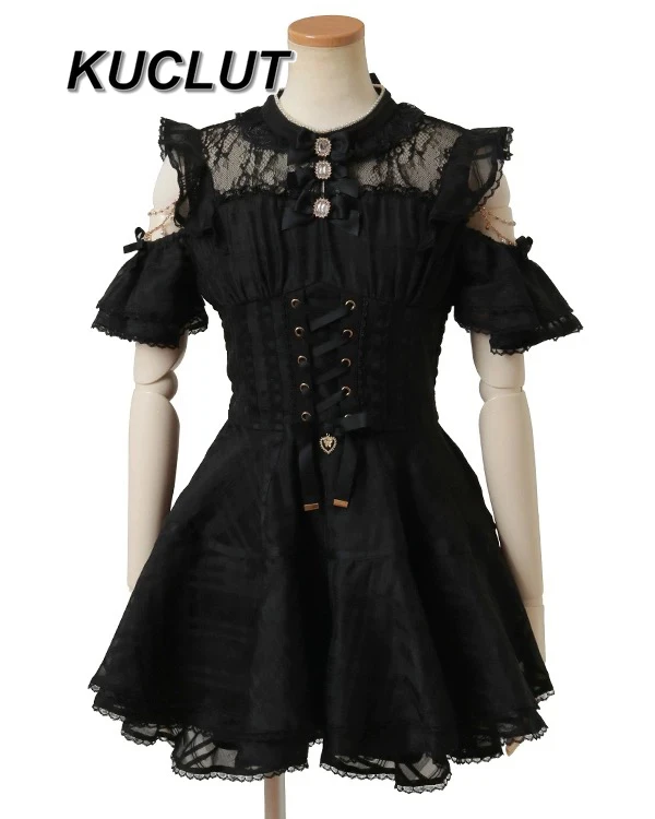 

Short Sleeve Dress and Skirt Set Fashion Spring Summer Elegant Casual Suit Lolita Japanese Style Women's 2 Piece Sets