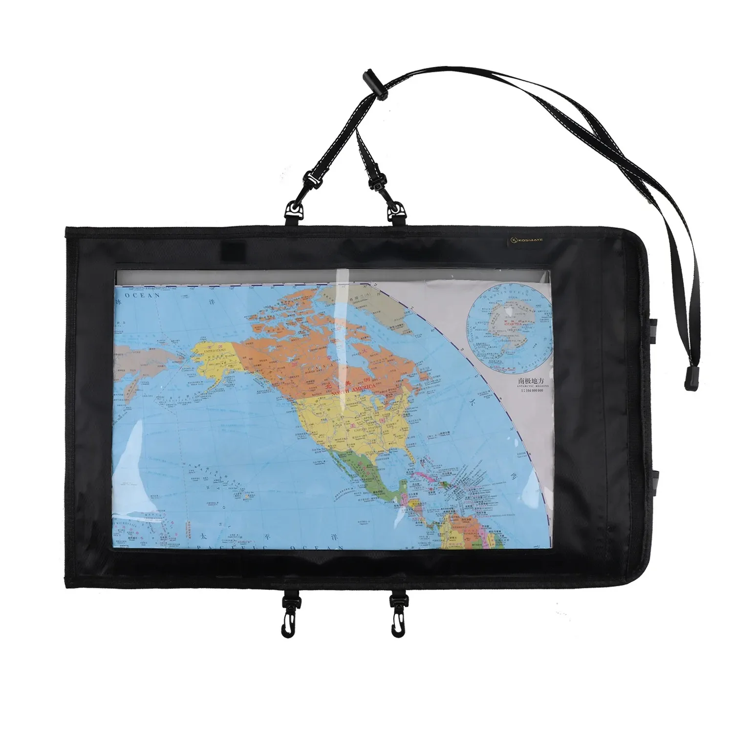 Waterproof Map Storage Case PVC Foldable Transparent Document Dry Bag Holder Storage Bag Cover For Outdoor Camping Hiking Travel