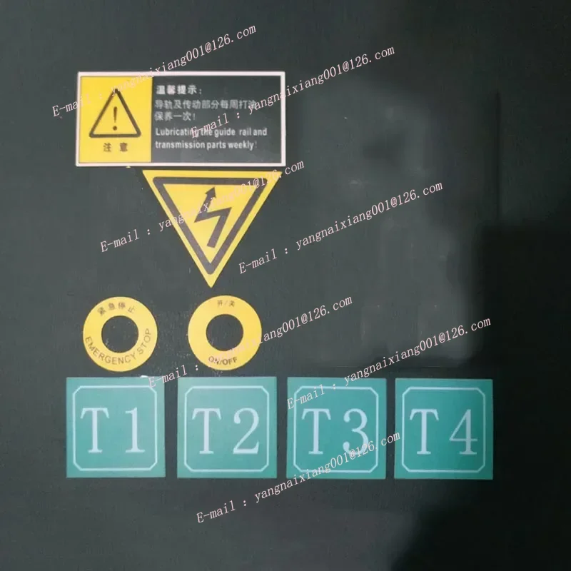 1PC New Caution Sign Engraving Machine Safety Sign PVC Label X/Y/Z