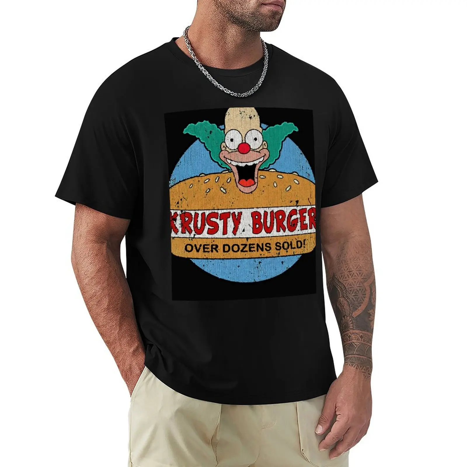 

Krusty Burger Over Dozens Sold T-Shirt T-Shirt luxury designer Louboutins mens graphic t-shirts