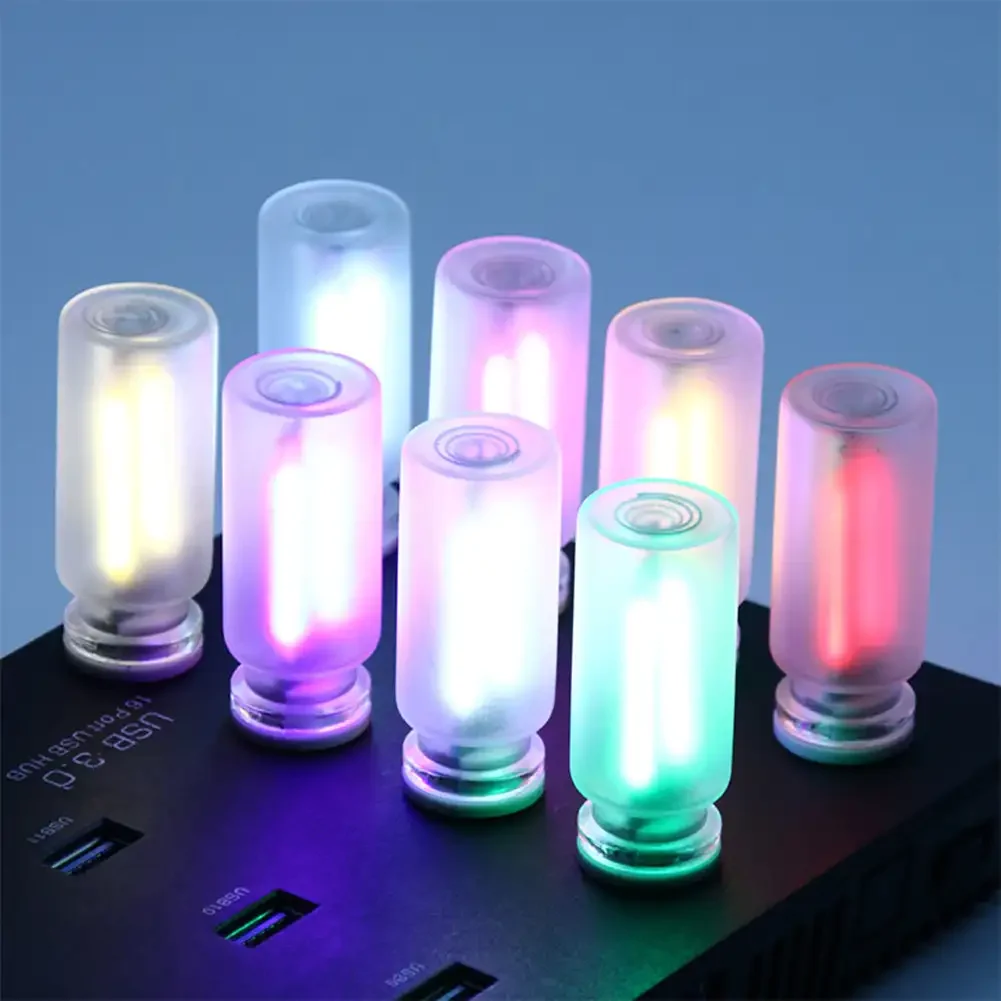 

LED Retro Edison Light Bulb 0.3W DC5V USB Dimming Touch Tube Light Source Mobile Power Light Night light Bedside Light Laptop Gu