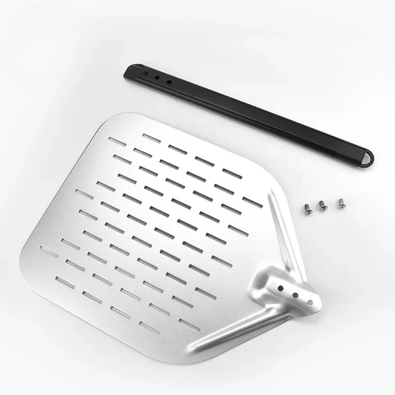 

12inch Professional Pizza Spatula Aluminum Turning Peel with Detachable Alloyed Handle for Home Made Pizza ,Pizza oven tools
