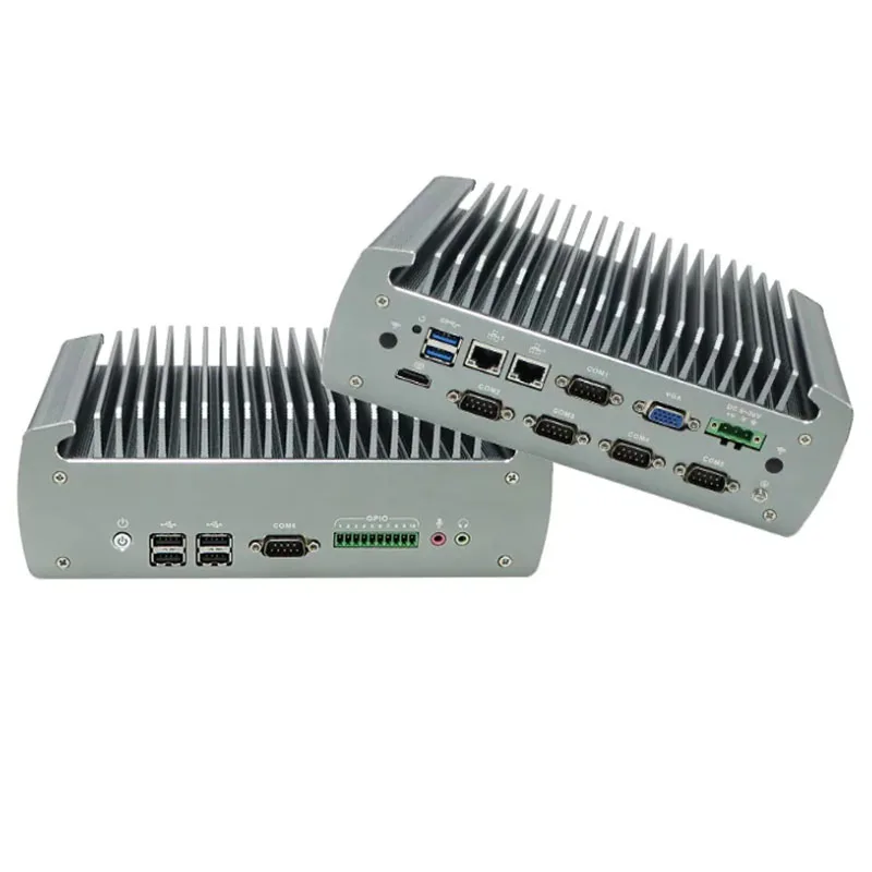 Partaker Fanless Industrial PC i5-7360U Dual LAN VGA/HD 6COM 9-36V มินิคอมพิวเตอร์