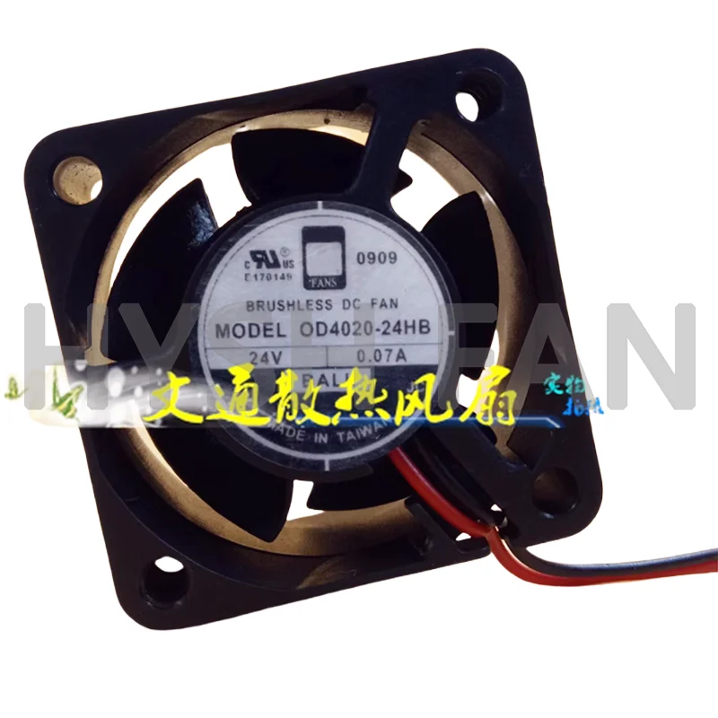 

OD4020-12HB 4020 12V 4CM 0.16A Double Ball Cooling Fan-24HB