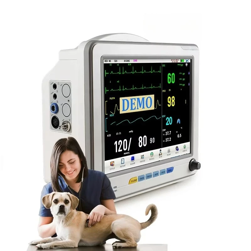 Wholesale 12.1 Inch Vital signal Monitor Touch Screen Multifunction Patient Monitor Steel Metal Veterinary Monitoring Devices