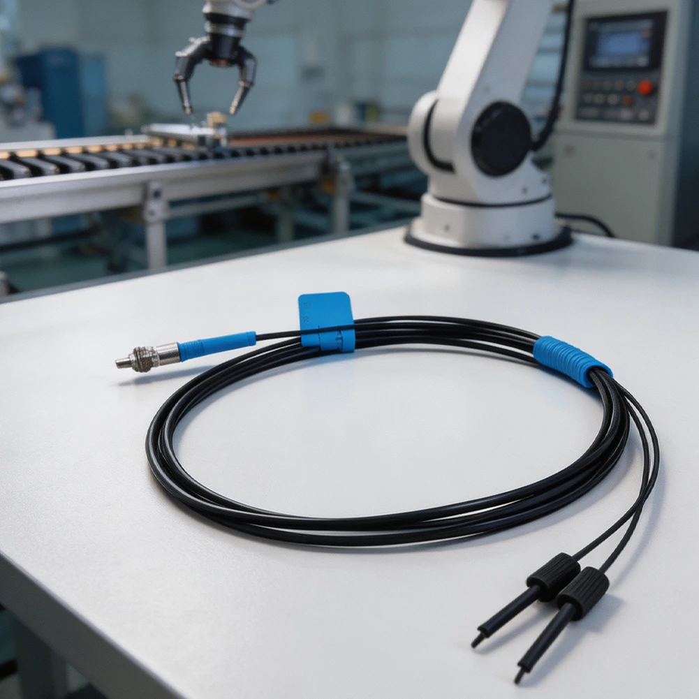 Fiber For Optic Sensor Probe PRS3Y10 PRS3Y20 For Tpv Material 1m 2m Blue Cable For Automated Equipment Railway Monitoring