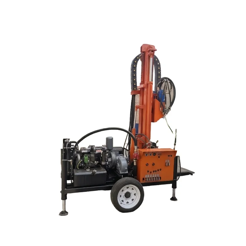 Water Borehole Drilling Rig Three Wheeled Motorcycle 150m Depth Water Well Drill Rig