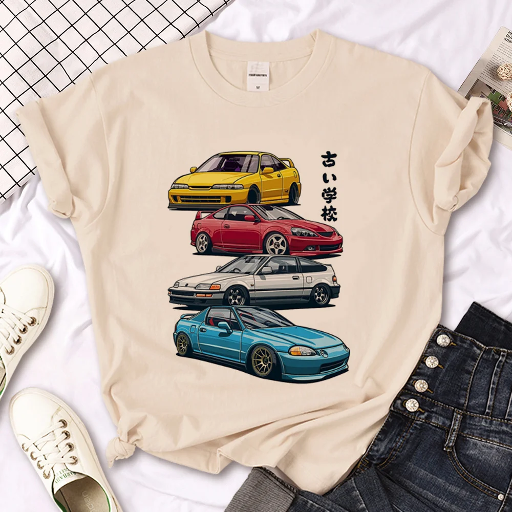 Jdm t shirt women summer graphic anime Tee female manga harajuku Japanese clothes