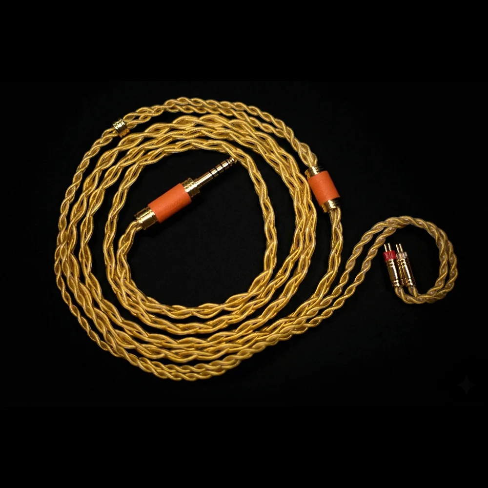 078mm-2-pin-4-core-litz-gold-plated-silver-copper-audio-wire-anti-oxidation-clear-pvc-high-fidelity-earphone-iem-upgrade-cable
