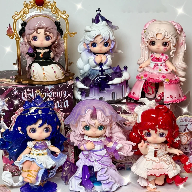 

Joy Glimmering Gala Series Blind Box Joy Princess Blind Doll Anime Action Figure Mystery Box Desk Ornament Decor Surprise Gifts