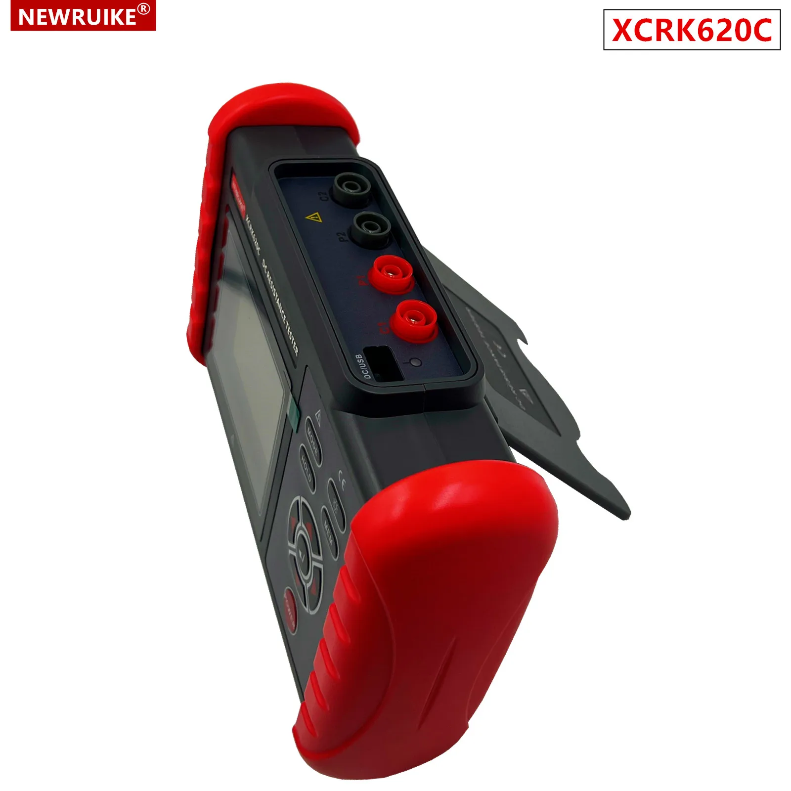 NEWRUIKE XCRK620C Digital DC Low Resistance Meter Equipotential Test Micro Ohmmeter Connectors/Motor Resistance Tester UT620C