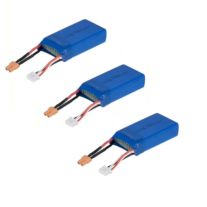 11.1V 1000mAh Rechargeable Lipo Battery for XK X450 FPV RC Drone Spare Parts Replace Accessories