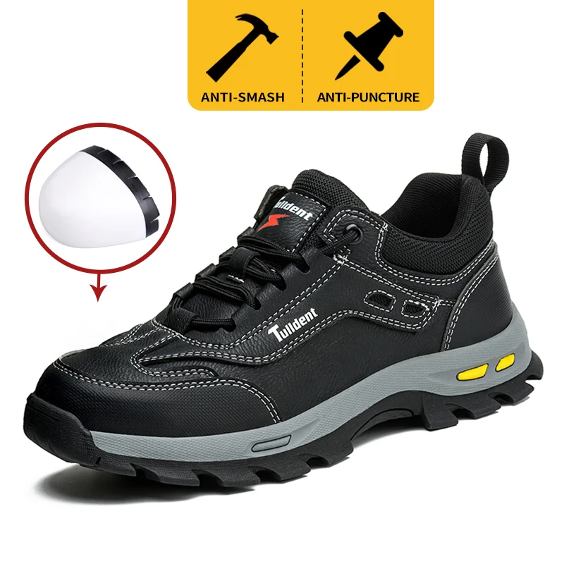 New men's safety shoes, puncture resistant work shoes, men's protective shoes, wear-resistant work boots safety boots