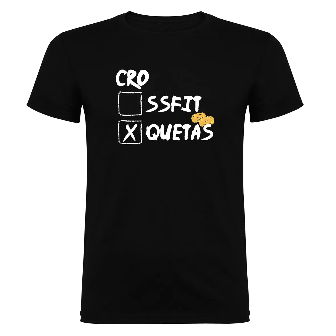 Original T-shirt designed by enthusiasts of fried meatballs, fun and unique men's and women's short sleeved round neck T-shirt