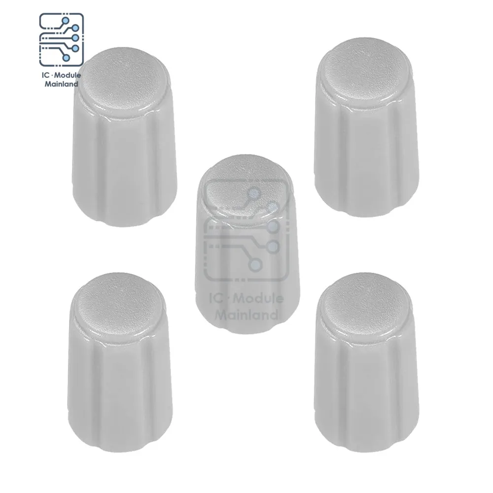 5PCS/Lot Potentiometer Control Knobs for Electric Guitar Acrylic Volume Tone Knobs D type 6mm Diameter Encoder Knob