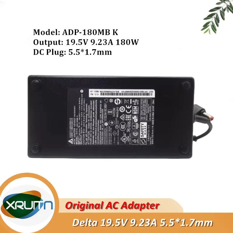 Delta ADP-180MB K ADP-180TB F Original AC Adapter Charger For ACER 19.5V 9.23A 180W LITEON PA-1181-16 Laptop Power Supply OEM