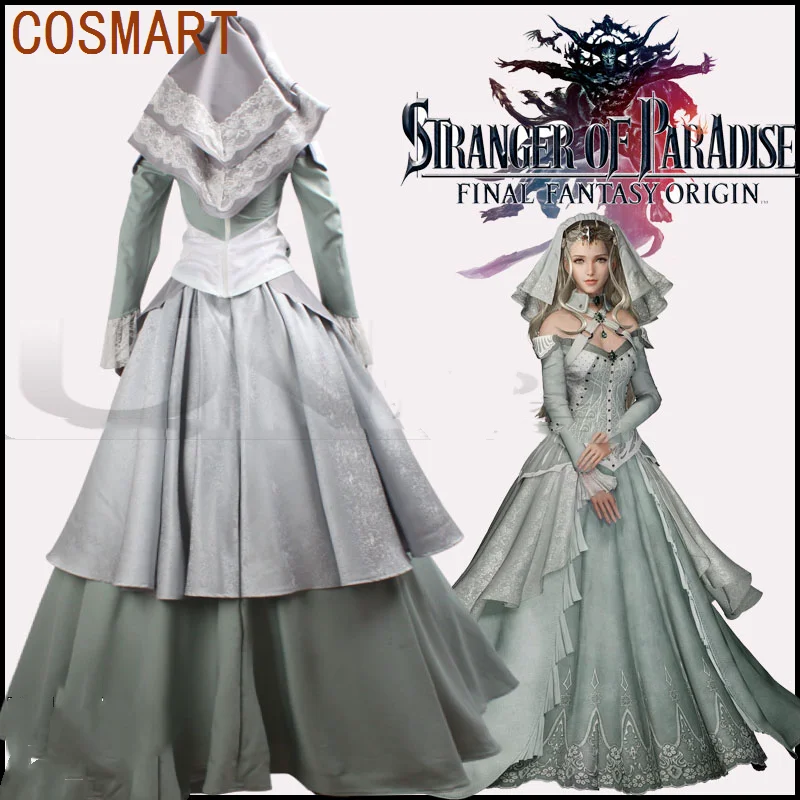 Game Stranger Of Paradise: Final Fantasy Origin Princess Serah Cosplay Costume Halloween Uniform Women Carnival Party Dress