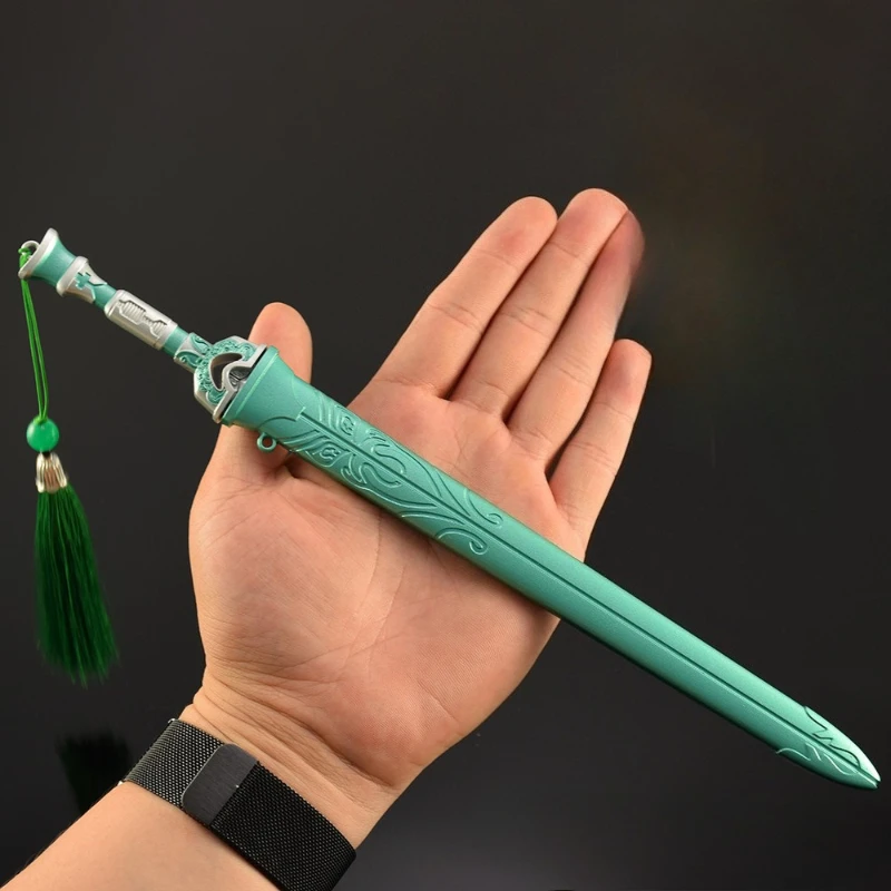 30cm 신규 게임 피규어 주변기기 모예 검 금속 공예 소품 모델 데스크탑 장식품 소년 생일 선물 장난감