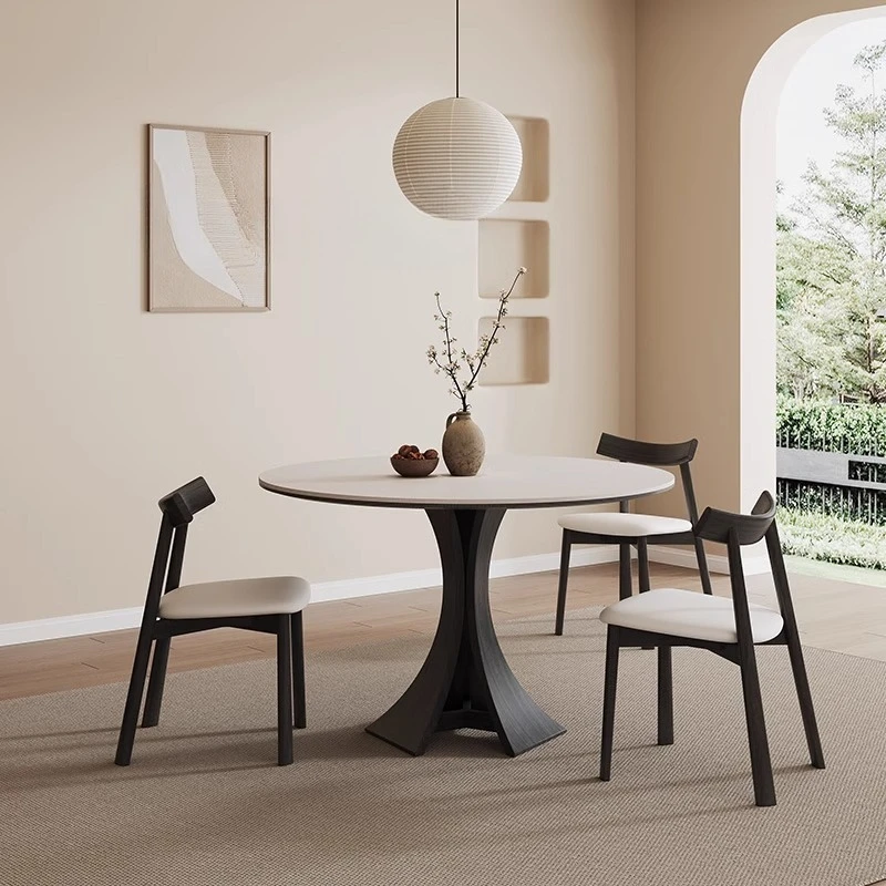 

Столы из каменной плиты во французском стиле в стиле ретро, минималистичный дизайн для гостиной, обеденный стол из каменной плиты, дизайнерская креативная мебель для дома FYDT