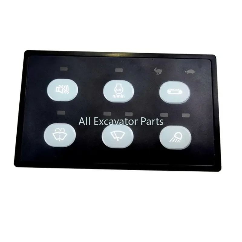 Suitable for excavator Carter E320C/312C/330C headlight switch wiper controller switch panel button