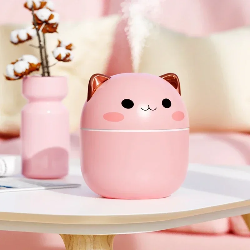 

220ml Humidifier Aromatherapy Humidifiers Diffusers Cute Pet Mini Household Fragrance Diffuser Small LED Night Light