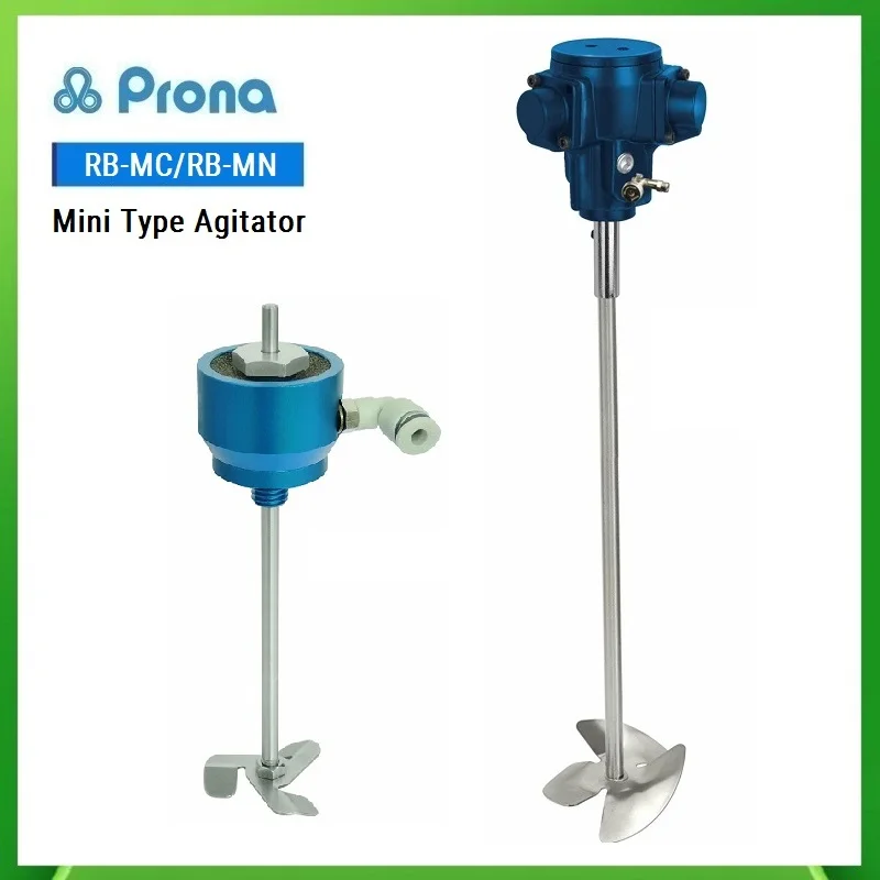 Prona RB-MC Mini Type Agitator,RB-MN 1/16HP Fixation Type Agitator,Pneumatic Paint Mixer Stirrer Tool Series,Air Power Supply