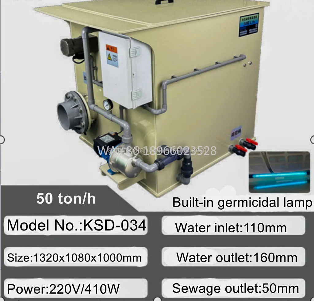 

Обратная промывка Очистка сточных вод RFully Автоматическая барабанная микрофильтрационная машина 50 тонн/ч Циркуляционный фильтр для воды