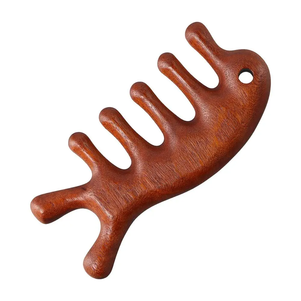 Hair Care Gift Women Meridian Scrapping Stimulation Reflexology Wooden Massage Comb Scalp Massage Tool Wood Comb Hair Comb