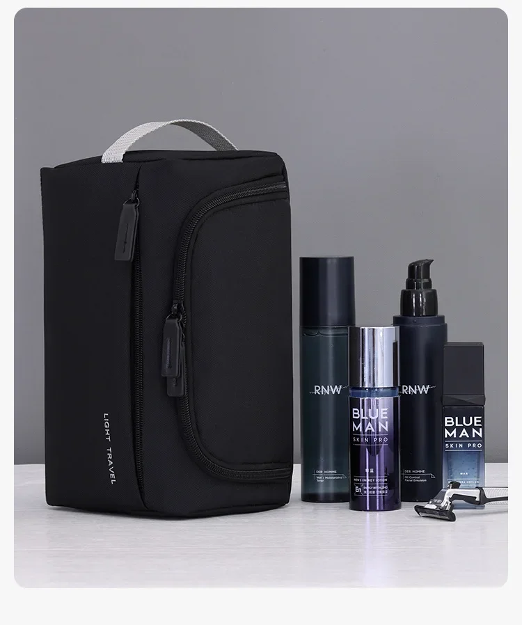 Tragbare Kulturtasche, multifunktionale Aufbewahrungstasche mit großem Fassungsvermögen, leichte Make-up-Tasche, Kosmetik-Organizer, Reiseutensilien – Detail 15