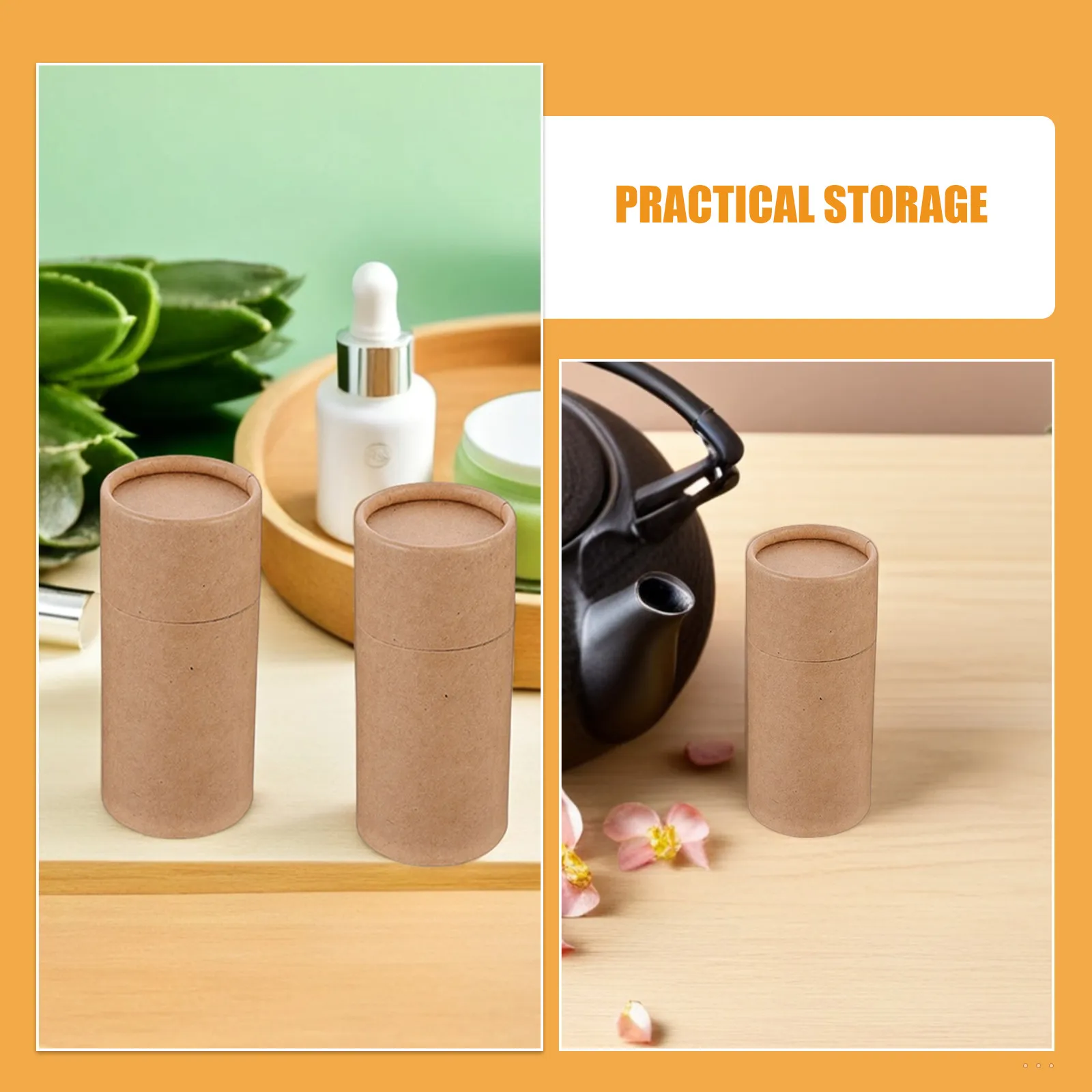 8Pcs Kraft Paper Cardboard Tubes Mailing Tube Cylindrical Paper Container for Shipping Poster Tube Document Holder view 3