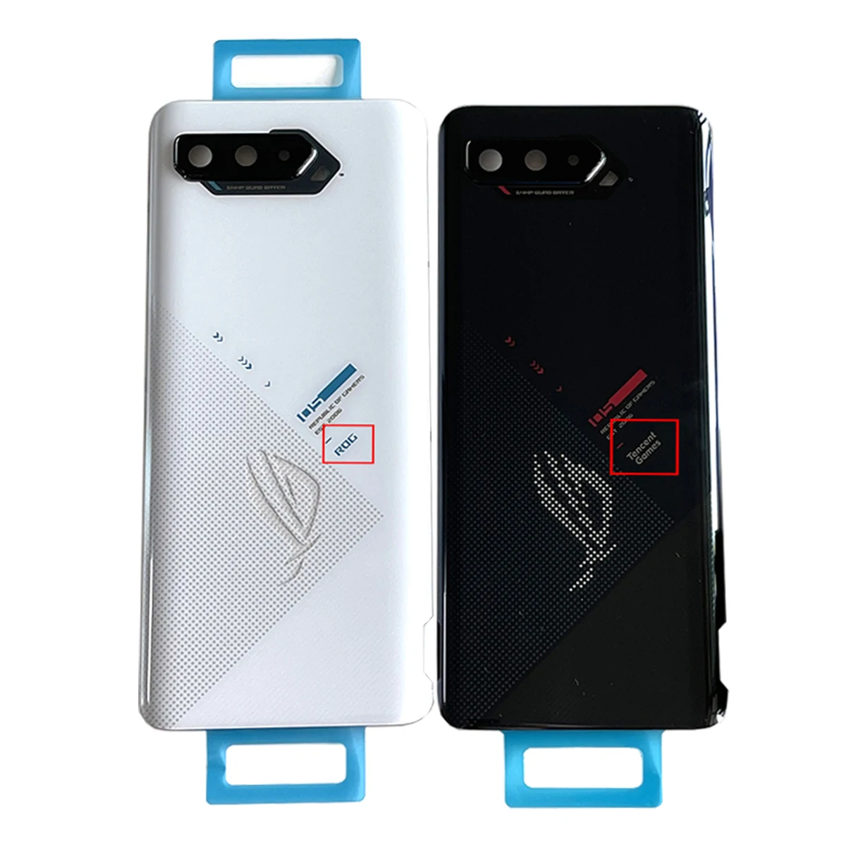 For Asus ROG Phone 5 5s ZS673KS ZS676KS Back Battery Cover Housing Camera Frame Glass Lens I005DB I005DA 1B048IN