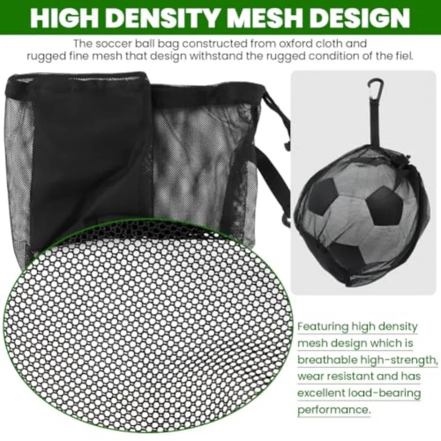 2 stks Enkele Bal BagMesh Draagtas Met Snelsluiting Enkele Mesh Bal Tas Trekkoord Sling Back Bag Basketbal Tas Voor