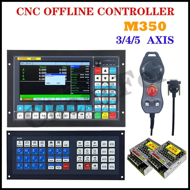 Latest CNC Offline Controller M350 3/4/5Axis 1MHz G Code ATC Engraving And Milling Machine Extended Keyboard To Replace Ddcsv3.1